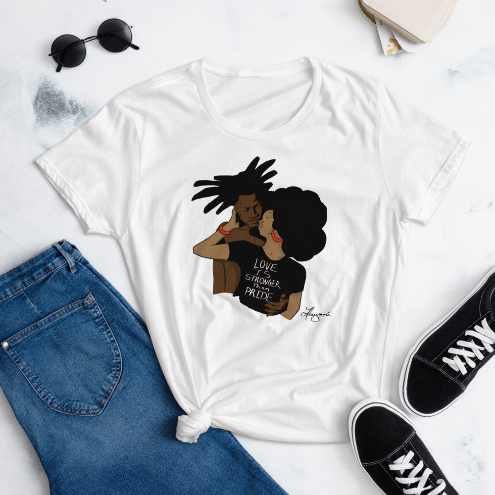 Black Love a Women's short sleeve t-shirt